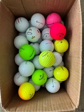 Golf Balls Mixed Lot Titleist Calloway Sporty Assorted Used 40 Golf Balls Bulk